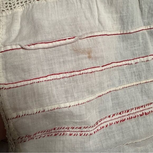 Vintage 1936-37 Belgian Student Handmade Linen Embroidery Needlepoint Sampler - Picture 5 of 11